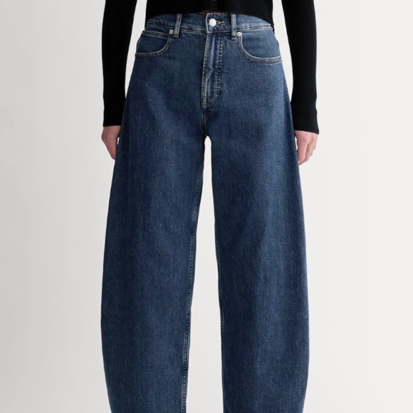 Everlane Highway Curve Barrel Leg Jeans - Picture 2 of 3
